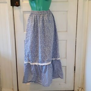 Vintage peasant skirt medium boho granny chic